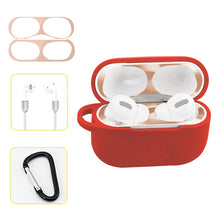 Load image into Gallery viewer, For AirPods Pro Silicone Wireless Earphone Protective Case Storage Box with Hook &amp; Anti-drop Rope