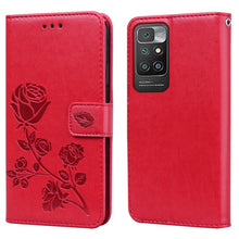 Load image into Gallery viewer, Rose Embossed Horizontal Flip PU Leather Case with Holder &amp; Card Slots &amp; Wallet, For Xiaomi Redmi 10