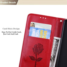 Load image into Gallery viewer, Rose Embossed Horizontal Flip PU Leather Case with Holder &amp; Card Slots &amp; Wallet, For Xiaomi Redmi 10