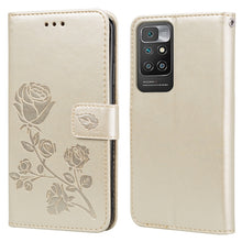 Load image into Gallery viewer, Rose Embossed Horizontal Flip PU Leather Case with Holder &amp; Card Slots &amp; Wallet, For Xiaomi Redmi 10