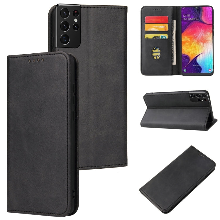 Calf Texture Magnetic Horizontal Flip Leather Case with Holder & Card Slots & Wallet, For Samsung Galaxy S21 5G, For Samsung Galaxy S21+ 5G, For Samsung Galaxy S21 Ultra 5G, For Samsung Galaxy S21 FE, For Samsung Galaxy S20, For Samsung Galaxy S20+    ...