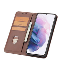 Load image into Gallery viewer, Calf Texture Magnetic Horizontal Flip Leather Case with Holder &amp; Card Slots &amp; Wallet, For Samsung Galaxy S21 5G, For Samsung Galaxy S21+ 5G, For Samsung Galaxy S21 Ultra 5G, For Samsung Galaxy S21 FE, For Samsung Galaxy S20, For Samsung Galaxy S20+    ...