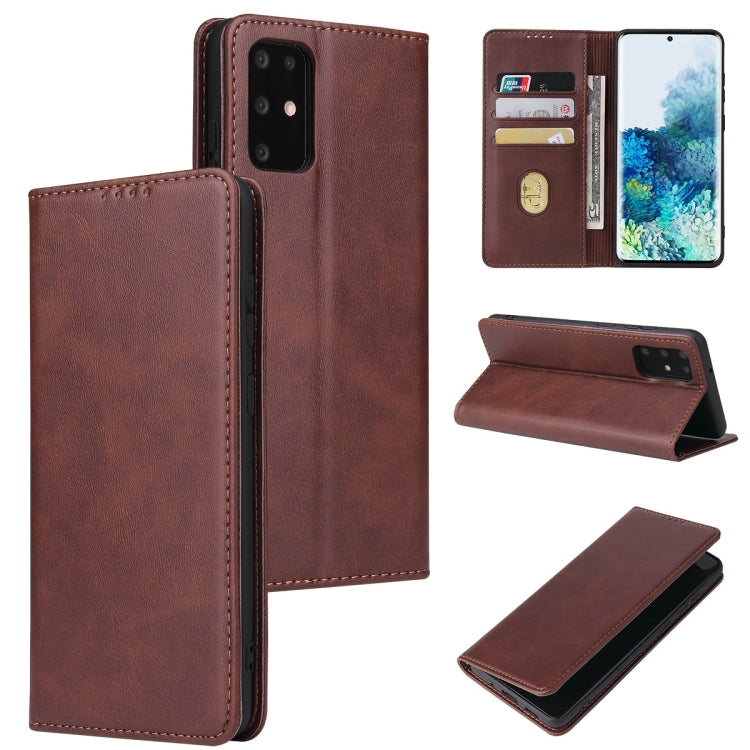Calf Texture Magnetic Horizontal Flip Leather Case with Holder & Card Slots & Wallet, For Samsung Galaxy S21 5G, For Samsung Galaxy S21+ 5G, For Samsung Galaxy S21 Ultra 5G, For Samsung Galaxy S21 FE, For Samsung Galaxy S20, For Samsung Galaxy S20+    ...