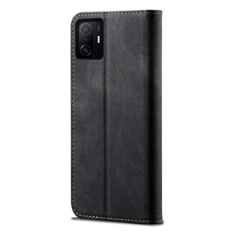 Denim Texture Casual Style Horizontal Flip Leather Case with Holder & Card Slots & Wallet, For Xiaomi 11T Pro