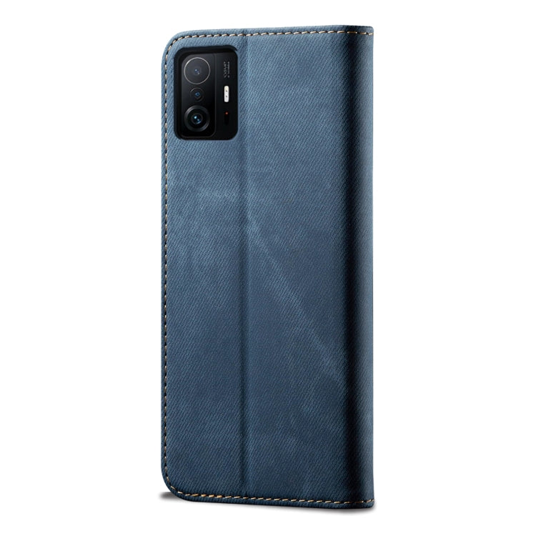 Denim Texture Casual Style Horizontal Flip Leather Case with Holder & Card Slots & Wallet, For Xiaomi 11T Pro