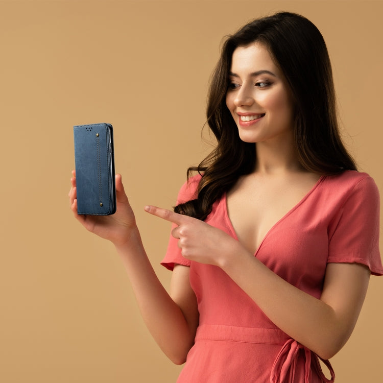 Denim Texture Casual Style Horizontal Flip Leather Case with Holder & Card Slots & Wallet, For Xiaomi 11T Pro