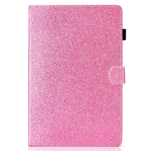 Load image into Gallery viewer, Varnish Glitter Powder Horizontal Flip Leather Case with Holder &amp; Card Slot, For Huawei MediaPad M6 8.4, For Huawei MediaPad M6 10.8, For Huawei MediaPad T3 7.0, For Huawei MediaPad T3 10.0, For Huawei MediaPad T5, For iPad 10.2 / 10.5, For iPad 2 / 3 ...