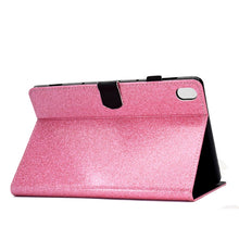 Load image into Gallery viewer, Varnish Glitter Powder Horizontal Flip Leather Case with Holder &amp; Card Slot, For Huawei MediaPad M6 8.4, For Huawei MediaPad M6 10.8, For Huawei MediaPad T3 7.0, For Huawei MediaPad T3 10.0, For Huawei MediaPad T5, For iPad 10.2 / 10.5, For iPad 2 / 3 ...