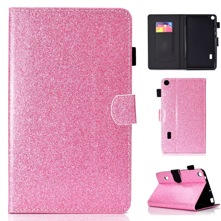 Varnish Glitter Powder Horizontal Flip Leather Case with Holder & Card Slot, For Huawei MediaPad M6 8.4, For Huawei MediaPad M6 10.8, For Huawei MediaPad T3 7.0, For Huawei MediaPad T3 10.0, For Huawei MediaPad T5, For iPad 10.2 / 10.5, For iPad 2 / 3 ...