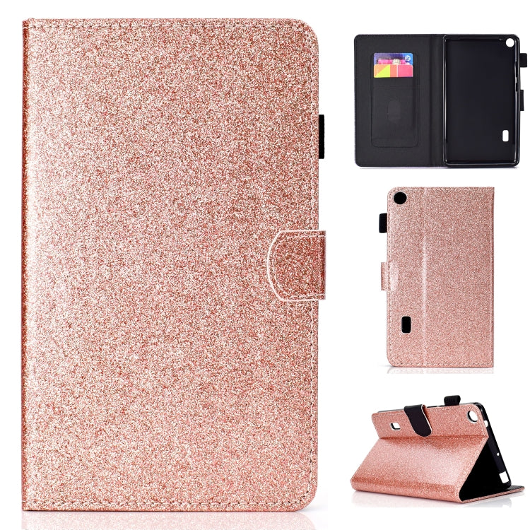 Varnish Glitter Powder Horizontal Flip Leather Case with Holder & Card Slot, For Huawei MediaPad M6 8.4, For Huawei MediaPad M6 10.8, For Huawei MediaPad T3 7.0, For Huawei MediaPad T3 10.0, For Huawei MediaPad T5, For iPad 10.2 / 10.5, For iPad 2 / 3 ...
