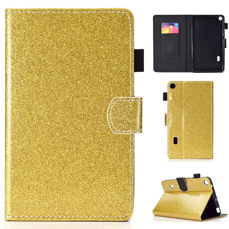 Varnish Glitter Powder Horizontal Flip Leather Case with Holder & Card Slot, For Huawei MediaPad M6 8.4, For Huawei MediaPad M6 10.8, For Huawei MediaPad T3 7.0, For Huawei MediaPad T3 10.0, For Huawei MediaPad T5, For iPad 10.2 / 10.5, For iPad 2 / 3 ...