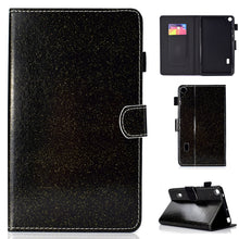 Load image into Gallery viewer, Varnish Glitter Powder Horizontal Flip Leather Case with Holder &amp; Card Slot, For Huawei MediaPad M6 8.4, For Huawei MediaPad M6 10.8, For Huawei MediaPad T3 7.0, For Huawei MediaPad T3 10.0, For Huawei MediaPad T5, For iPad 10.2 / 10.5, For iPad 2 / 3 ...