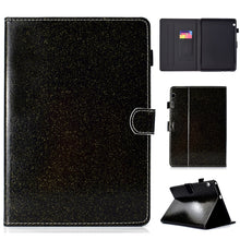 Load image into Gallery viewer, Varnish Glitter Powder Horizontal Flip Leather Case with Holder &amp; Card Slot, For Huawei MediaPad M6 8.4, For Huawei MediaPad M6 10.8, For Huawei MediaPad T3 7.0, For Huawei MediaPad T3 10.0, For Huawei MediaPad T5, For iPad 10.2 / 10.5, For iPad 2 / 3 ...