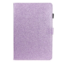 Load image into Gallery viewer, Varnish Glitter Powder Horizontal Flip Leather Case with Holder &amp; Card Slot, For Huawei MediaPad M6 8.4, For Huawei MediaPad M6 10.8, For Huawei MediaPad T3 7.0, For Huawei MediaPad T3 10.0, For Huawei MediaPad T5, For iPad 10.2 / 10.5, For iPad 2 / 3 ...