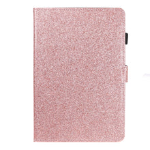 Load image into Gallery viewer, Varnish Glitter Powder Horizontal Flip Leather Case with Holder &amp; Card Slot, For Huawei MediaPad M6 8.4, For Huawei MediaPad M6 10.8, For Huawei MediaPad T3 7.0, For Huawei MediaPad T3 10.0, For Huawei MediaPad T5, For iPad 10.2 / 10.5, For iPad 2 / 3 ...