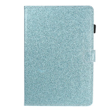 Load image into Gallery viewer, Varnish Glitter Powder Horizontal Flip Leather Case with Holder &amp; Card Slot, For Huawei MediaPad M6 8.4, For Huawei MediaPad M6 10.8, For Huawei MediaPad T3 7.0, For Huawei MediaPad T3 10.0, For Huawei MediaPad T5, For iPad 10.2 / 10.5, For iPad 2 / 3 ...