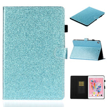 Load image into Gallery viewer, Varnish Glitter Powder Horizontal Flip Leather Case with Holder &amp; Card Slot, For Huawei MediaPad M6 8.4, For Huawei MediaPad M6 10.8, For Huawei MediaPad T3 7.0, For Huawei MediaPad T3 10.0, For Huawei MediaPad T5, For iPad 10.2 / 10.5, For iPad 2 / 3 ...