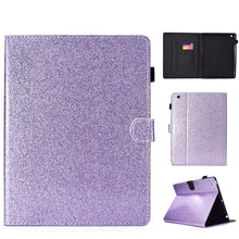 Load image into Gallery viewer, Varnish Glitter Powder Horizontal Flip Leather Case with Holder &amp; Card Slot, For Huawei MediaPad M6 8.4, For Huawei MediaPad M6 10.8, For Huawei MediaPad T3 7.0, For Huawei MediaPad T3 10.0, For Huawei MediaPad T5, For iPad 10.2 / 10.5, For iPad 2 / 3 ...
