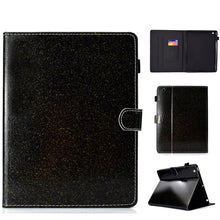 Load image into Gallery viewer, Varnish Glitter Powder Horizontal Flip Leather Case with Holder &amp; Card Slot, For Huawei MediaPad M6 8.4, For Huawei MediaPad M6 10.8, For Huawei MediaPad T3 7.0, For Huawei MediaPad T3 10.0, For Huawei MediaPad T5, For iPad 10.2 / 10.5, For iPad 2 / 3 ...