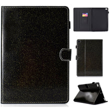 Load image into Gallery viewer, Varnish Glitter Powder Horizontal Flip Leather Case with Holder &amp; Card Slot, For Huawei MediaPad M6 8.4, For Huawei MediaPad M6 10.8, For Huawei MediaPad T3 7.0, For Huawei MediaPad T3 10.0, For Huawei MediaPad T5, For iPad 10.2 / 10.5, For iPad 2 / 3 ...