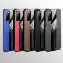 Load image into Gallery viewer, XINLI Stitching Cloth Textue Shockproof TPU Protective Case with Ring Holder, For Samsung Galaxy S20, For Samsung Galaxy S20 FE, For Samsung Galaxy S20+, For Samsung Galaxy S20 Ultra, For Samsung Galaxy S21 5G, For Samsung Galaxy S21 Ultra 5G          ...