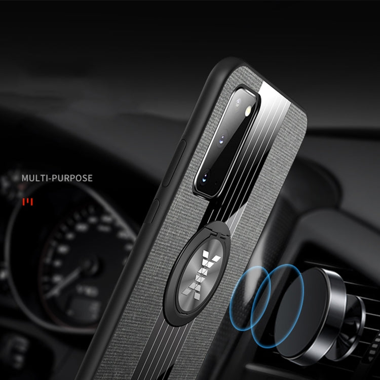 XINLI Stitching Cloth Textue Shockproof TPU Protective Case with Ring Holder, For Samsung Galaxy S20, For Samsung Galaxy S20 FE, For Samsung Galaxy S20+, For Samsung Galaxy S20 Ultra, For Samsung Galaxy S21 5G, For Samsung Galaxy S21 Ultra 5G          ...