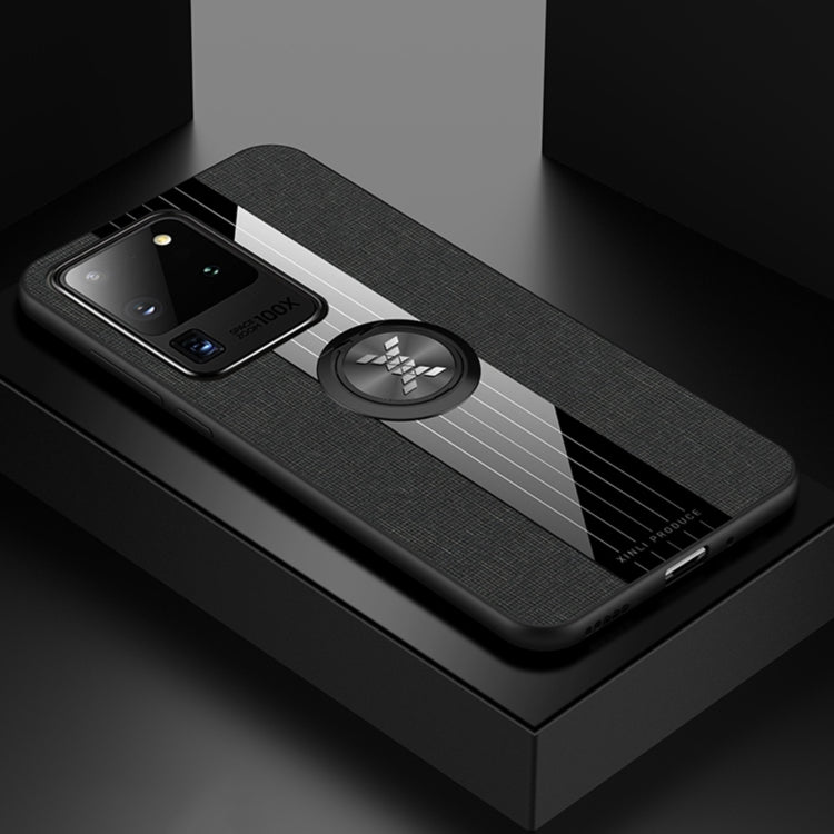 XINLI Stitching Cloth Textue Shockproof TPU Protective Case with Ring Holder, For Samsung Galaxy S20, For Samsung Galaxy S20 FE, For Samsung Galaxy S20+, For Samsung Galaxy S20 Ultra, For Samsung Galaxy S21 5G, For Samsung Galaxy S21 Ultra 5G          ...