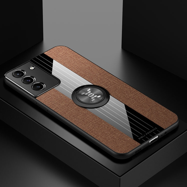 XINLI Stitching Cloth Textue Shockproof TPU Protective Case with Ring Holder, For Samsung Galaxy S20, For Samsung Galaxy S20 FE, For Samsung Galaxy S20+, For Samsung Galaxy S20 Ultra, For Samsung Galaxy S21 5G, For Samsung Galaxy S21 Ultra 5G          ...