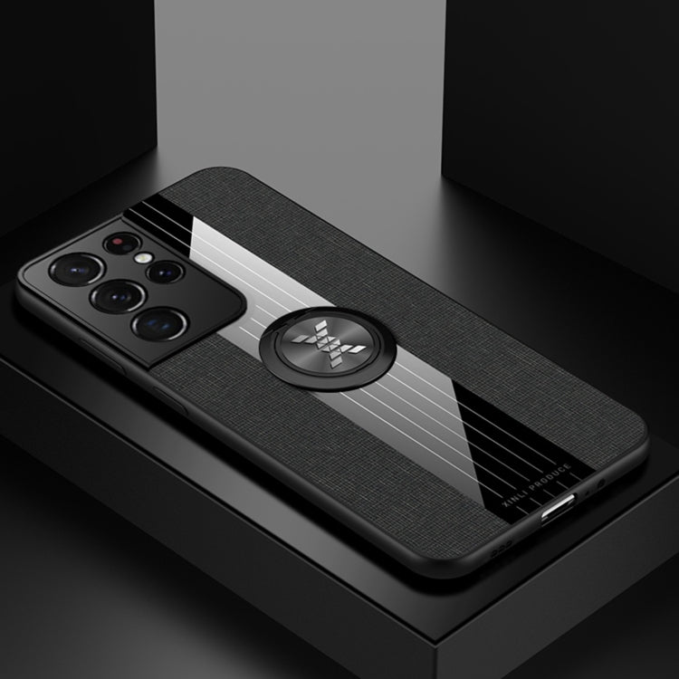 XINLI Stitching Cloth Textue Shockproof TPU Protective Case with Ring Holder, For Samsung Galaxy S20, For Samsung Galaxy S20 FE, For Samsung Galaxy S20+, For Samsung Galaxy S20 Ultra, For Samsung Galaxy S21 5G, For Samsung Galaxy S21 Ultra 5G          ...