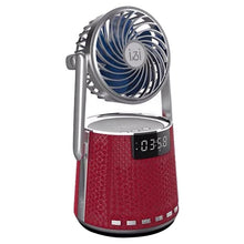 Load image into Gallery viewer, SOAIY K8 Wireless Bluetooth Dual Alarm Clock Speaker with Small Fan