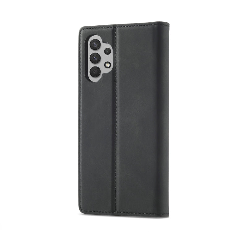 LC.IMEEKE Strong Magnetism Ultra-thin Horizontal Flip Matte TPU + PU Leather Case with Holder & Card Slots & Wallet, For Samsung Galaxy A32 5G