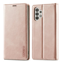 Load image into Gallery viewer, LC.IMEEKE Strong Magnetism Ultra-thin Horizontal Flip Matte TPU + PU Leather Case with Holder &amp; Card Slots &amp; Wallet, For Samsung Galaxy A32 5G