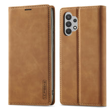 Load image into Gallery viewer, LC.IMEEKE Strong Magnetism Ultra-thin Horizontal Flip Matte TPU + PU Leather Case with Holder &amp; Card Slots &amp; Wallet, For Samsung Galaxy A32 5G