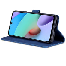 Load image into Gallery viewer, AZNS Skin Feel Calf Texture Horizontal Flip Leather Case with Card Slots &amp; Holder &amp; Wallet, For Xiaomi Redmi 10