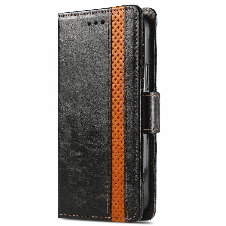 CaseNeo Business Splicing Dual Magnetic Buckle Horizontal Flip PU Leather Case with Holder & Card Slots & Wallet, For Blackview A100, For Infinix Note 10 Pro, For Oukitel C21 Pro, For OPPO Realme GT Master, For vivo V21, For ZTE Axon 30 5G             ...