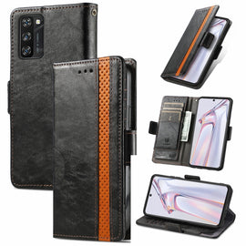 CaseNeo Business Splicing Dual Magnetic Buckle Horizontal Flip PU Leather Case with Holder & Card Slots & Wallet, For Blackview A100, For Infinix Note 10 Pro, For Oukitel C21 Pro, For OPPO Realme GT Master, For vivo V21, For ZTE Axon 30 5G             ...