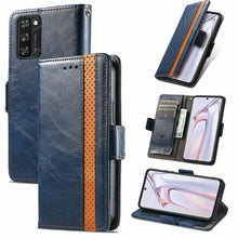 Load image into Gallery viewer, CaseNeo Business Splicing Dual Magnetic Buckle Horizontal Flip PU Leather Case with Holder &amp; Card Slots &amp; Wallet, For Blackview A100, For Infinix Note 10 Pro, For Oukitel C21 Pro, For OPPO Realme GT Master, For vivo V21, For ZTE Axon 30 5G             ...