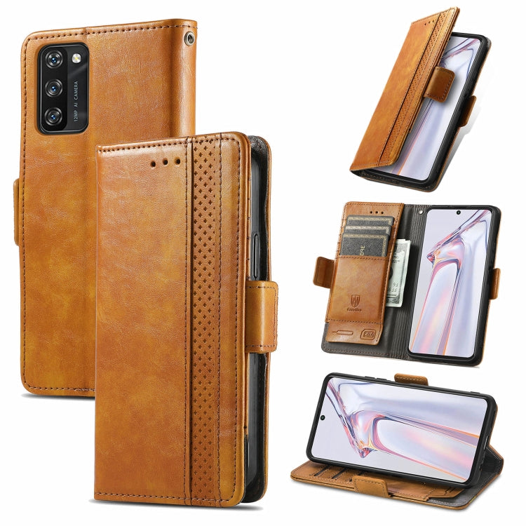 CaseNeo Business Splicing Dual Magnetic Buckle Horizontal Flip PU Leather Case with Holder & Card Slots & Wallet, For Blackview A100, For Infinix Note 10 Pro, For Oukitel C21 Pro, For OPPO Realme GT Master, For vivo V21, For ZTE Axon 30 5G             ...