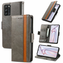 Load image into Gallery viewer, CaseNeo Business Splicing Dual Magnetic Buckle Horizontal Flip PU Leather Case with Holder &amp; Card Slots &amp; Wallet, For Blackview A100, For Infinix Note 10 Pro, For OPPO Realme GT Master, For vivo V21, For ZTE Axon 30 5G, For ZTE Nubia Z30 Pro           ...
