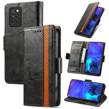 Load image into Gallery viewer, CaseNeo Business Splicing Dual Magnetic Buckle Horizontal Flip PU Leather Case with Holder &amp; Card Slots &amp; Wallet, For Blackview A100, For Infinix Note 10 Pro, For Oukitel C21 Pro, For OPPO Realme GT Master, For vivo V21, For ZTE Axon 30 5G             ...