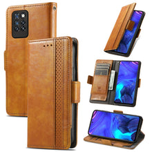 Load image into Gallery viewer, CaseNeo Business Splicing Dual Magnetic Buckle Horizontal Flip PU Leather Case with Holder &amp; Card Slots &amp; Wallet, For Blackview A100, For Infinix Note 10 Pro, For Oukitel C21 Pro, For OPPO Realme GT Master, For vivo V21, For ZTE Axon 30 5G             ...