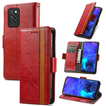 Load image into Gallery viewer, CaseNeo Business Splicing Dual Magnetic Buckle Horizontal Flip PU Leather Case with Holder &amp; Card Slots &amp; Wallet, For Blackview A100, For Infinix Note 10 Pro, For Oukitel C21 Pro, For OPPO Realme GT Master, For vivo V21, For ZTE Axon 30 5G             ...