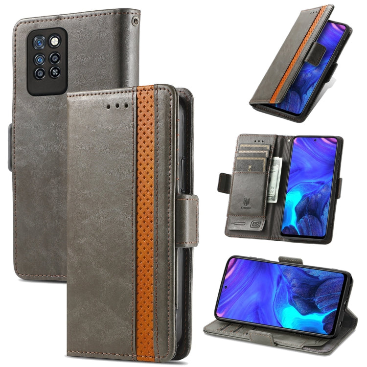 CaseNeo Business Splicing Dual Magnetic Buckle Horizontal Flip PU Leather Case with Holder & Card Slots & Wallet, For Blackview A100, For Infinix Note 10 Pro, For Oukitel C21 Pro, For OPPO Realme GT Master, For vivo V21, For ZTE Axon 30 5G             ...