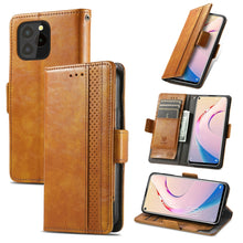 Load image into Gallery viewer, CaseNeo Business Splicing Dual Magnetic Buckle Horizontal Flip PU Leather Case with Holder &amp; Card Slots &amp; Wallet, For Blackview A100, For Infinix Note 10 Pro, For Oukitel C21 Pro, For OPPO Realme GT Master, For vivo V21, For ZTE Axon 30 5G             ...