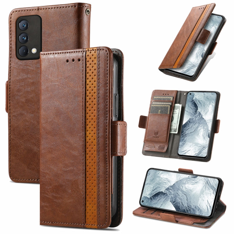 CaseNeo Business Splicing Dual Magnetic Buckle Horizontal Flip PU Leather Case with Holder & Card Slots & Wallet, For Blackview A100, For Infinix Note 10 Pro, For Oukitel C21 Pro, For OPPO Realme GT Master, For vivo V21, For ZTE Axon 30 5G             ...