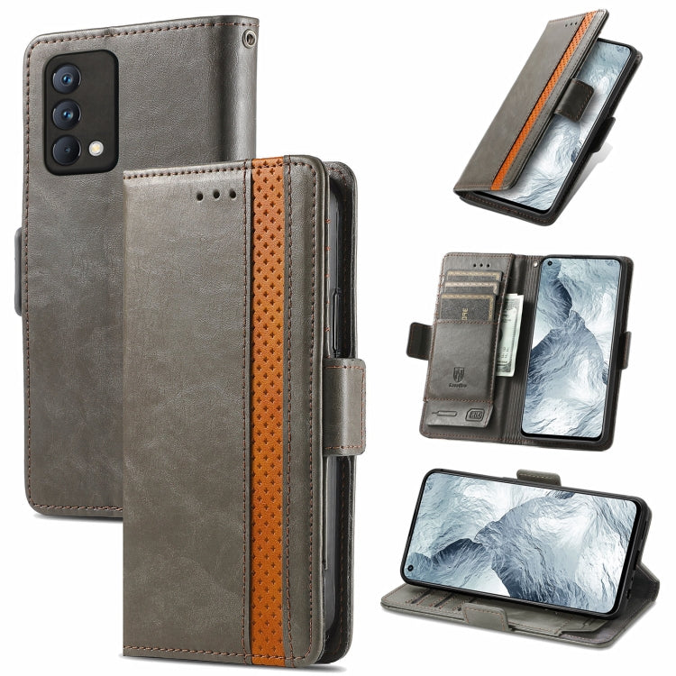 CaseNeo Business Splicing Dual Magnetic Buckle Horizontal Flip PU Leather Case with Holder & Card Slots & Wallet, For Blackview A100, For Infinix Note 10 Pro, For Oukitel C21 Pro, For OPPO Realme GT Master, For vivo V21, For ZTE Axon 30 5G             ...