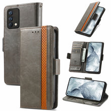 Load image into Gallery viewer, CaseNeo Business Splicing Dual Magnetic Buckle Horizontal Flip PU Leather Case with Holder &amp; Card Slots &amp; Wallet, For Blackview A100, For Infinix Note 10 Pro, For Oukitel C21 Pro, For OPPO Realme GT Master, For vivo V21, For ZTE Axon 30 5G             ...