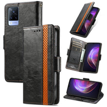Load image into Gallery viewer, CaseNeo Business Splicing Dual Magnetic Buckle Horizontal Flip PU Leather Case with Holder &amp; Card Slots &amp; Wallet, For Blackview A100, For Infinix Note 10 Pro, For Oukitel C21 Pro, For OPPO Realme GT Master, For vivo V21, For ZTE Axon 30 5G             ...