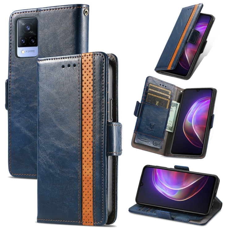 CaseNeo Business Splicing Dual Magnetic Buckle Horizontal Flip PU Leather Case with Holder & Card Slots & Wallet, For Blackview A100, For Infinix Note 10 Pro, For Oukitel C21 Pro, For OPPO Realme GT Master, For vivo V21, For ZTE Axon 30 5G             ...