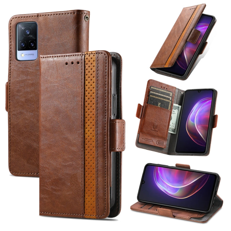CaseNeo Business Splicing Dual Magnetic Buckle Horizontal Flip PU Leather Case with Holder & Card Slots & Wallet, For Blackview A100, For Infinix Note 10 Pro, For Oukitel C21 Pro, For OPPO Realme GT Master, For vivo V21, For ZTE Axon 30 5G             ...